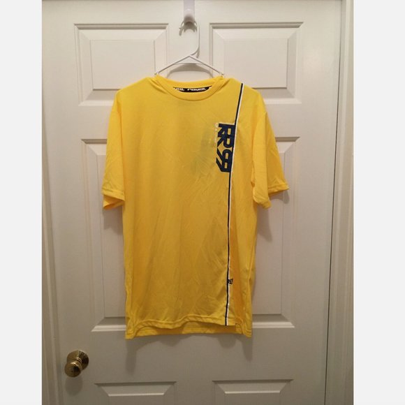 NWT Royal Racing Bike Short Sleeve Yellow Blue Altitude Cycling Jersey Medium - Picture 1 of 2